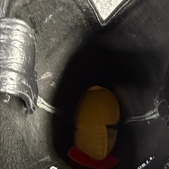 Nocona Black Ostrich Leather Boots 9D Texas Tech College Boots - Picture 11 of 16